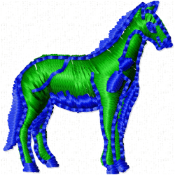Horses Embroidery Design 9 Horses Embroidery Design 9